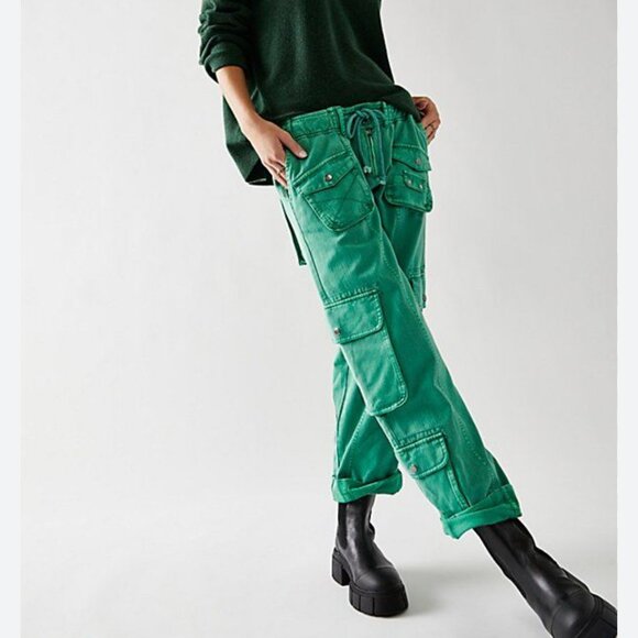 new FREE PEOPLE we the free tahiti cargo pants m - Picture 1 of 3